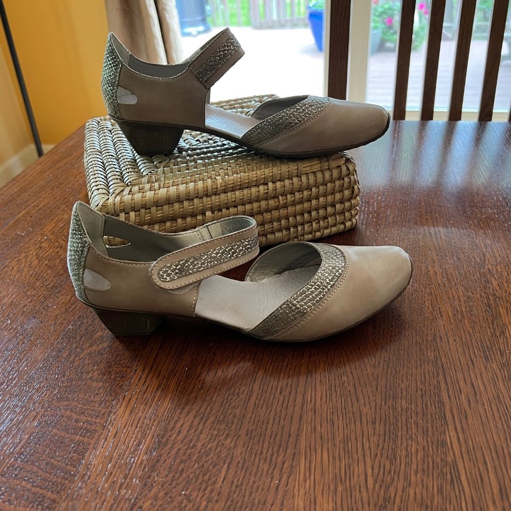 Leather Rieker Mary Janes